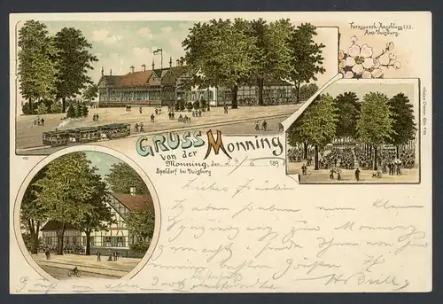 AK Monning Mülheim verschiedene Ansichten 1898 #HU497