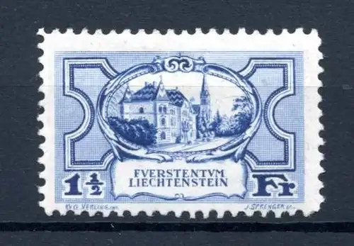 Liechtenstein 71 mit Falz #HX071