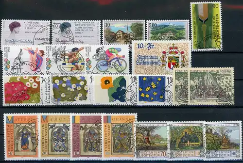 Liechtenstein Jahrgang 1996 gestempelt #HX012