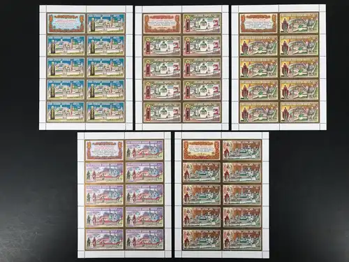 Russland Kleinbogensatz 1039-43 postfrisch Stadtbilder #IY107