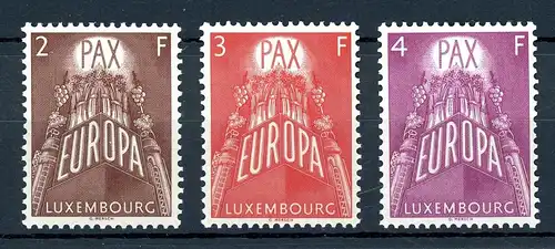 Luxemburg 572-574 postfrisch Cept 1957 #HK940