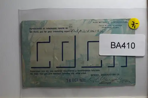 Cu (ba) auf Postkarte #BA410