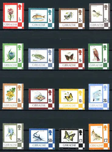 Gibraltar 348-363 postfrisch #HX09