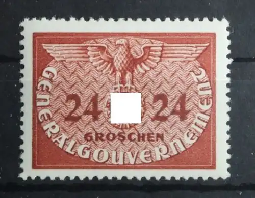 Generalgouvernement Dienstmarken 6 postfrisch #UF432