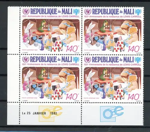 Mali 901 postfrisch als Viererblock, Schach #FW836