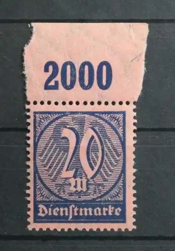 Deutsches Reich Dienstmarken 72P OR postfrisch #UG282
