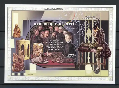 Mali Block 125 postfrisch Schach #GB229