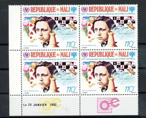 Mali 899 postfrisch als Viererblock, Schach #FW834