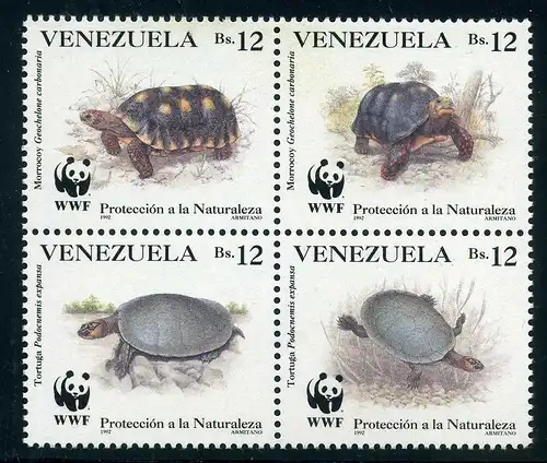 Venezuela Schildkröten Venezuela MiNr 2729-32 ** #IA204