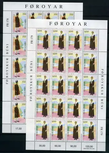 Färöer Kleinbögen 182-183 postfrisch Cept Mitläufer #IV285
