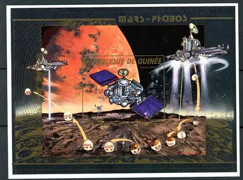 Guinea Block 298 B postfrisch Weltraum #IA128