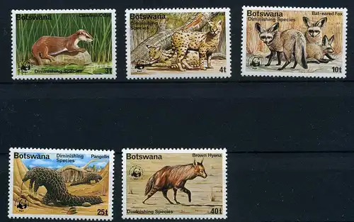 Botswana 182-186 postfrisch Wildtiere #IA207