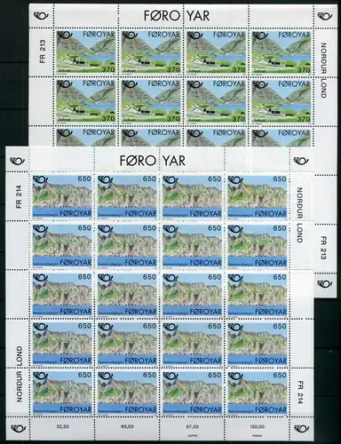 Färöer Kleinbogen 219-220 postfrisch Tourismus #IV260