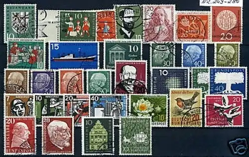 Bund Lot aus 1957 gestempelt #HX227
