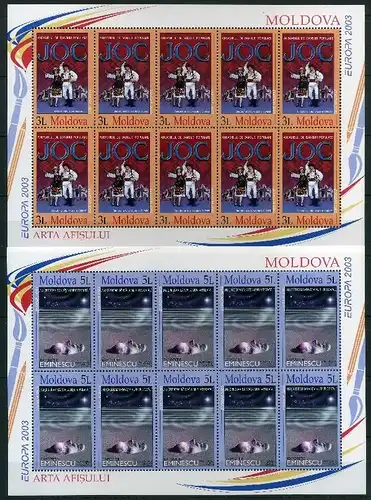Moldawien Kleinbogen 463-464 postfrisch Cept 2003 #IV254