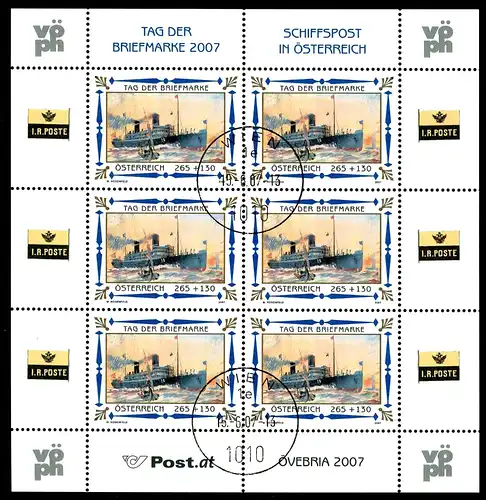 Österreich Kleinbogen 2669 gestempelt Tag der Briefmarke #HX275