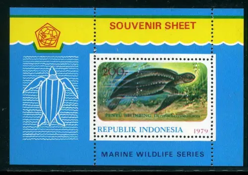 Indonesien Block 31 postfrisch Schildkröten #IA203
