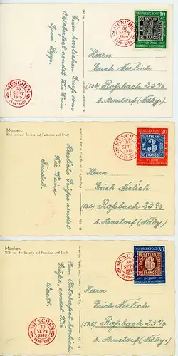 Bund 113-115 auf Karte Ersttagesbrief/FDC #IA158