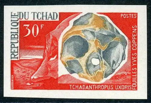 Tschad 162 ungezähnt postfrisch Archäologie #HX398