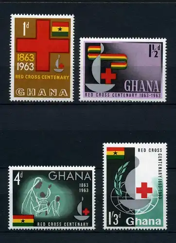 Ghana 145-148 postfrisch Rotes Kreuz #HX302