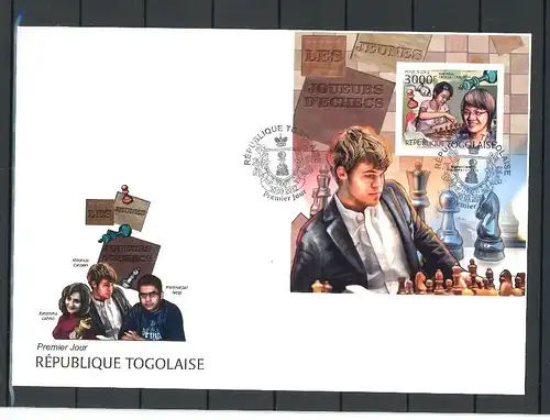 Togo Block 706 B Schach Ersttagesbrief/FDC #Scha5341