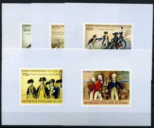 Kongo Brazza. Blockausgabe 556-560 postfrisch Unabhängigkeit #HX317