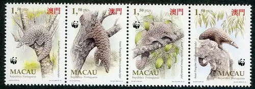 Macau 795-98 postfrisch Wildtiere #IA064