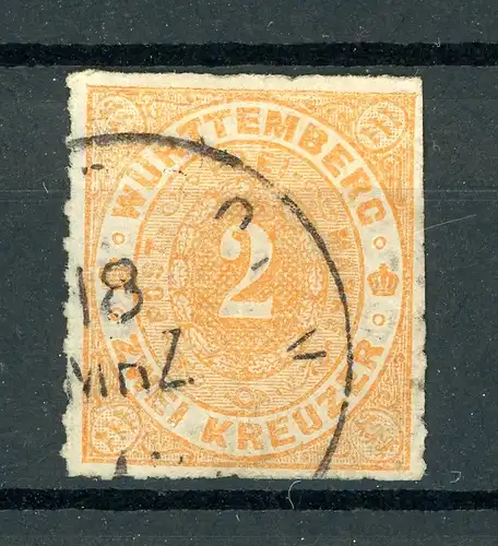 Württemberg 37 a gestempelt #IA232