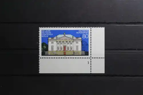 BRD 1625 postfrisch als Eckrand mit Formnummer 1 #UJ051