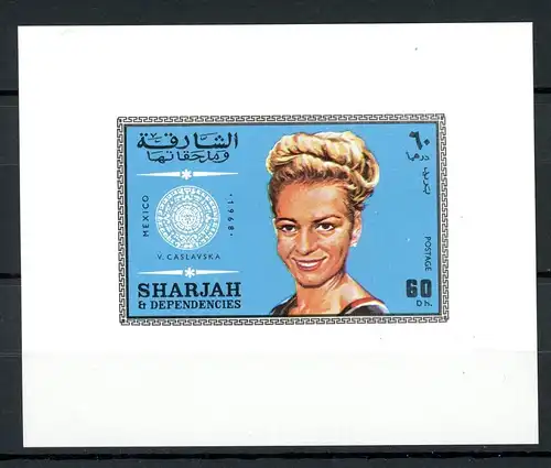 Sharjah Einzelblock 528 postfrisch Caslavska #IM049