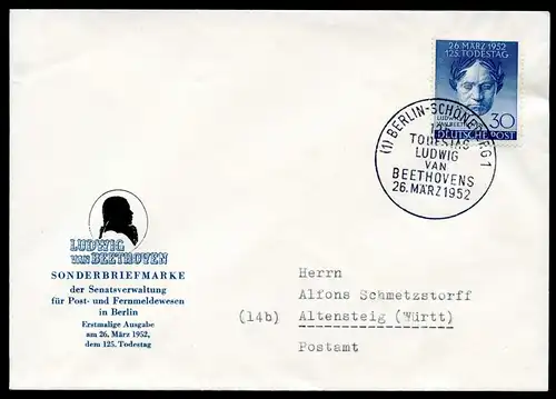 Berlin 87 Ersttagesbrief/FDC #HX349