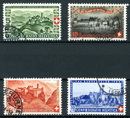 Schweiz 431-434 gestempelt Pro Patria #IA010