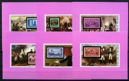 Obervolta Sonderblöcke 551-556 postfrisch amerik. Geschichte #HX321