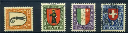 186-188 Schweiz MiNr 186-88 gestempelt + 185 ** #HX438