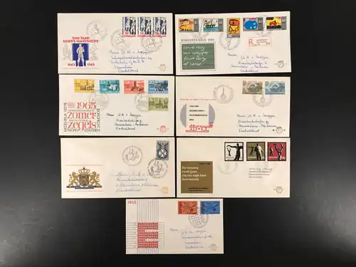 Niederlande Jahrgang 1965 836-55 o. Freimarken Ersttagesbrief/FDC #IA217