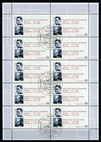Bund Zehnerbogen 2590 Bonn Ersttagssonderstempel #IN942