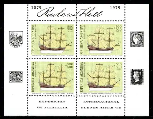 Argentinien Kleinbogen 1406 postfrisch Segelschiffe #IS504