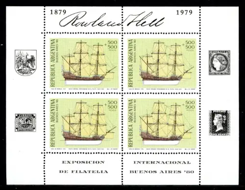 Argentinien Kleinbogen 1406 postfrisch Segelschiffe #IS504