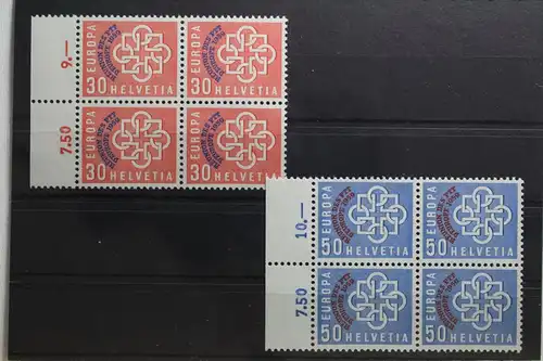 Schweiz 681-682 postfrisch als 4er Einheit #UI439