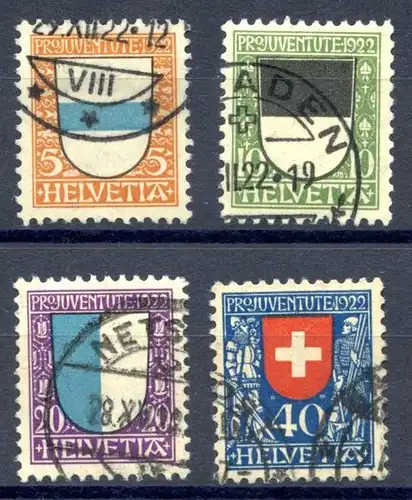 Schweiz 175-178 gestempelt #HX455