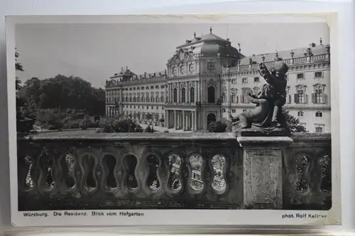 AK Würzburg Die Residenz - Blick vom Hofgarten 1939 #PI047