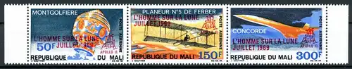 Mali 3er Streifen 182-184 postfrisch bemannte Raumfahrt #IS575