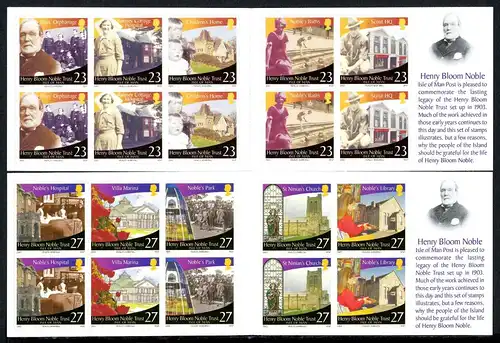 Isle of Man 2 Markenheftchen MH 0-15 + 0-16 postfrisch #HX289