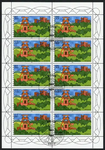 Bund Zehnerbogen 2355 Bonn Ersttagssonderstempel #IN904