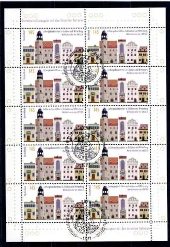 Bund Zehnerbogen 2736 Bonn Ersttagssonderstempel #IN919