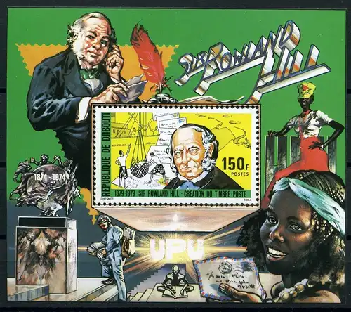 Dschibuti Block 2 postfrisch #HX312