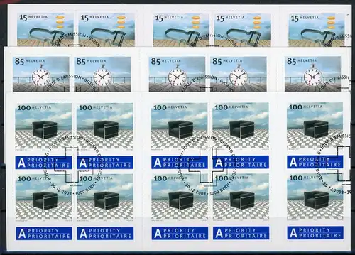 Schweiz Markenheftchen 0-134 bis 0-136 Ersttagssonderstempel #IA051