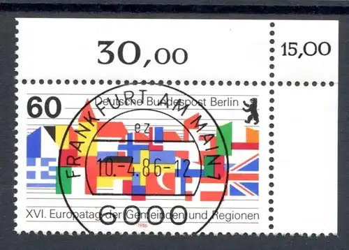 Berlin 758 KBWZ gestempelt Frankfurt #HX346