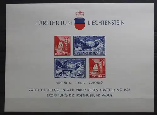 Liechtenstein Block 2 mit 151 postfrisch #UG797