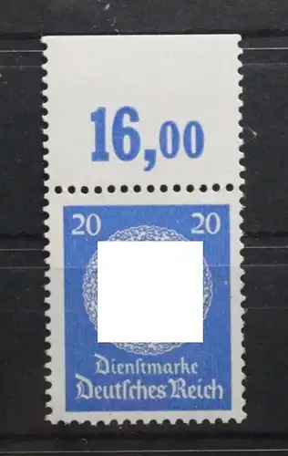 Deutsches Reich Dienstmarken 174 P OR postfrisch #UJ568